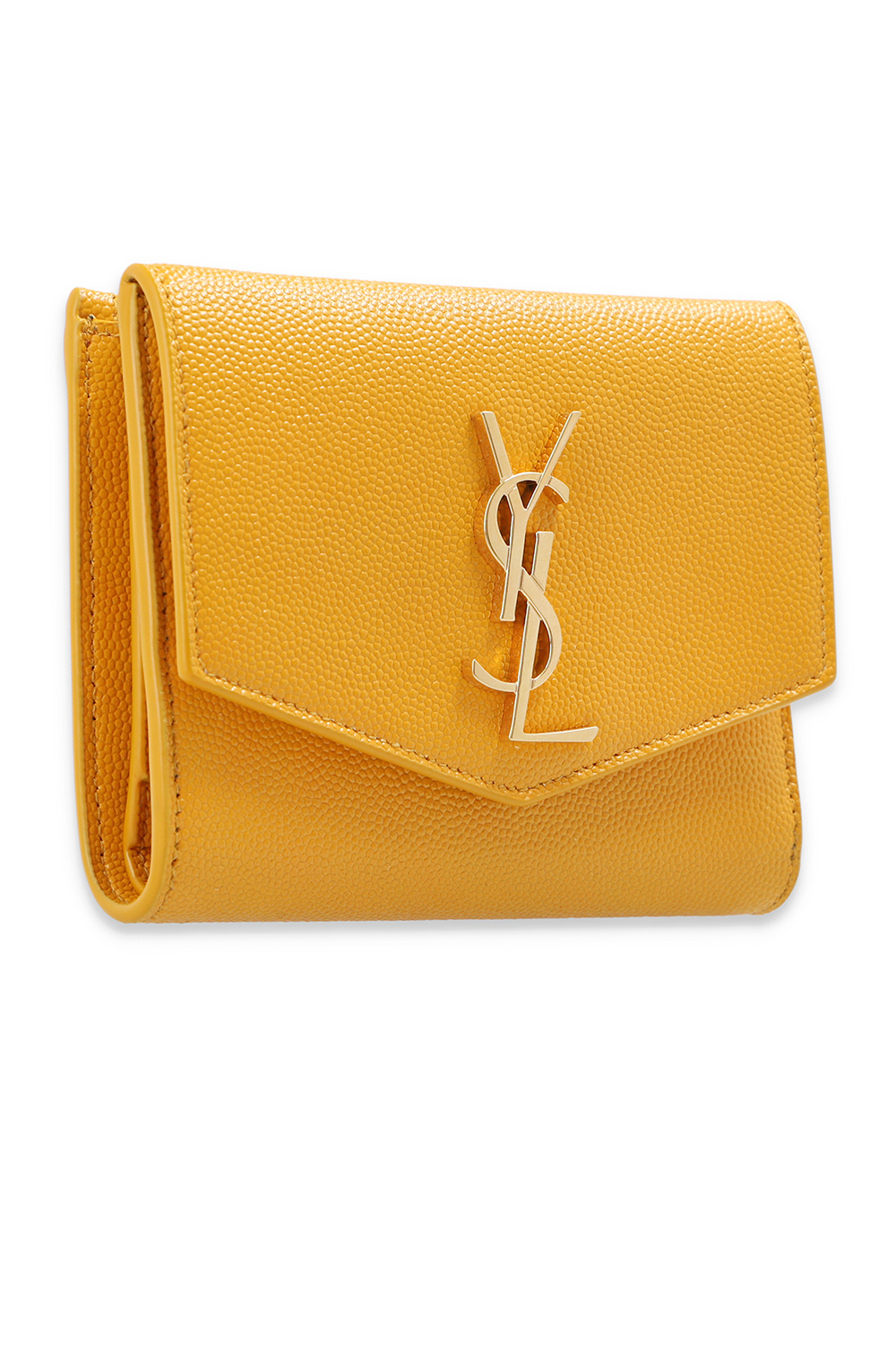 ysl yellow wallet