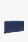 Bottega Veneta NAVY BLUE Intrecciato leather wallet