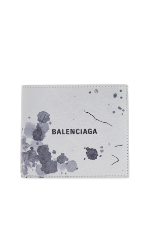 Cartera de cuero con estampado