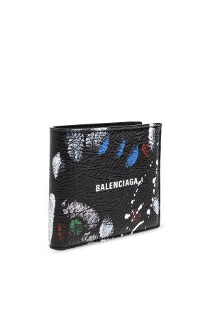 Balenciaga Cartera de cuero con logo