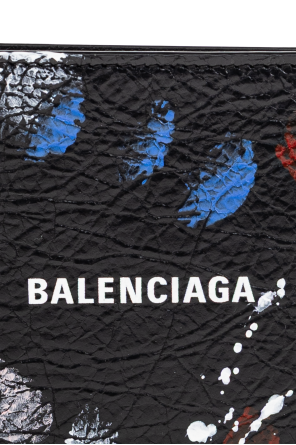 Balenciaga Cartera de cuero con logo