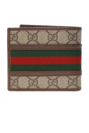 Gucci Składany portfel z motywem ‘Web’