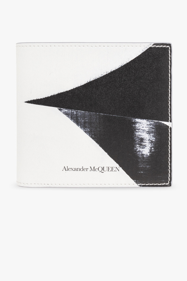 Alexander McQueen Skórzany składany portfel