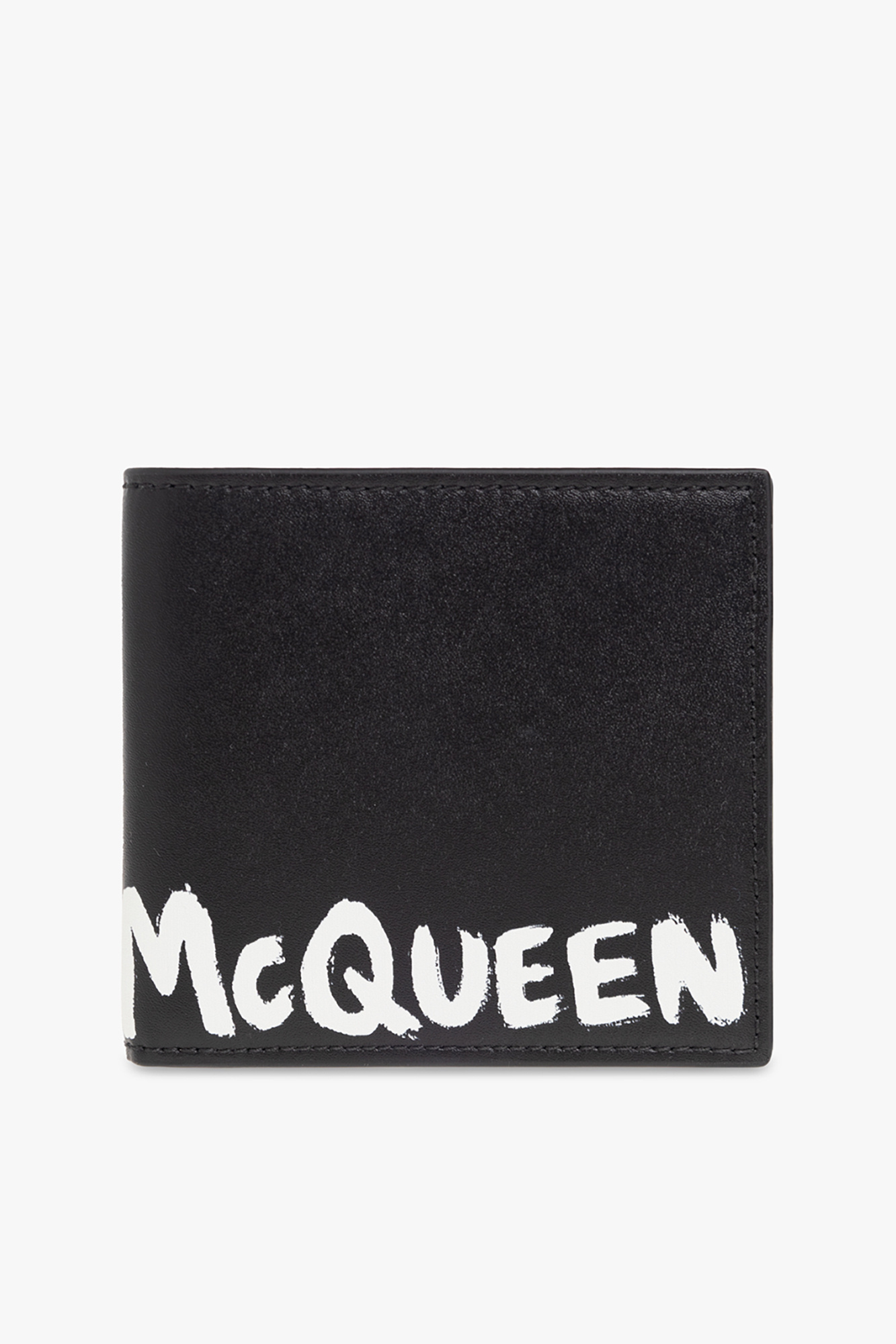 Alexander McQueen Leather wallet with logo