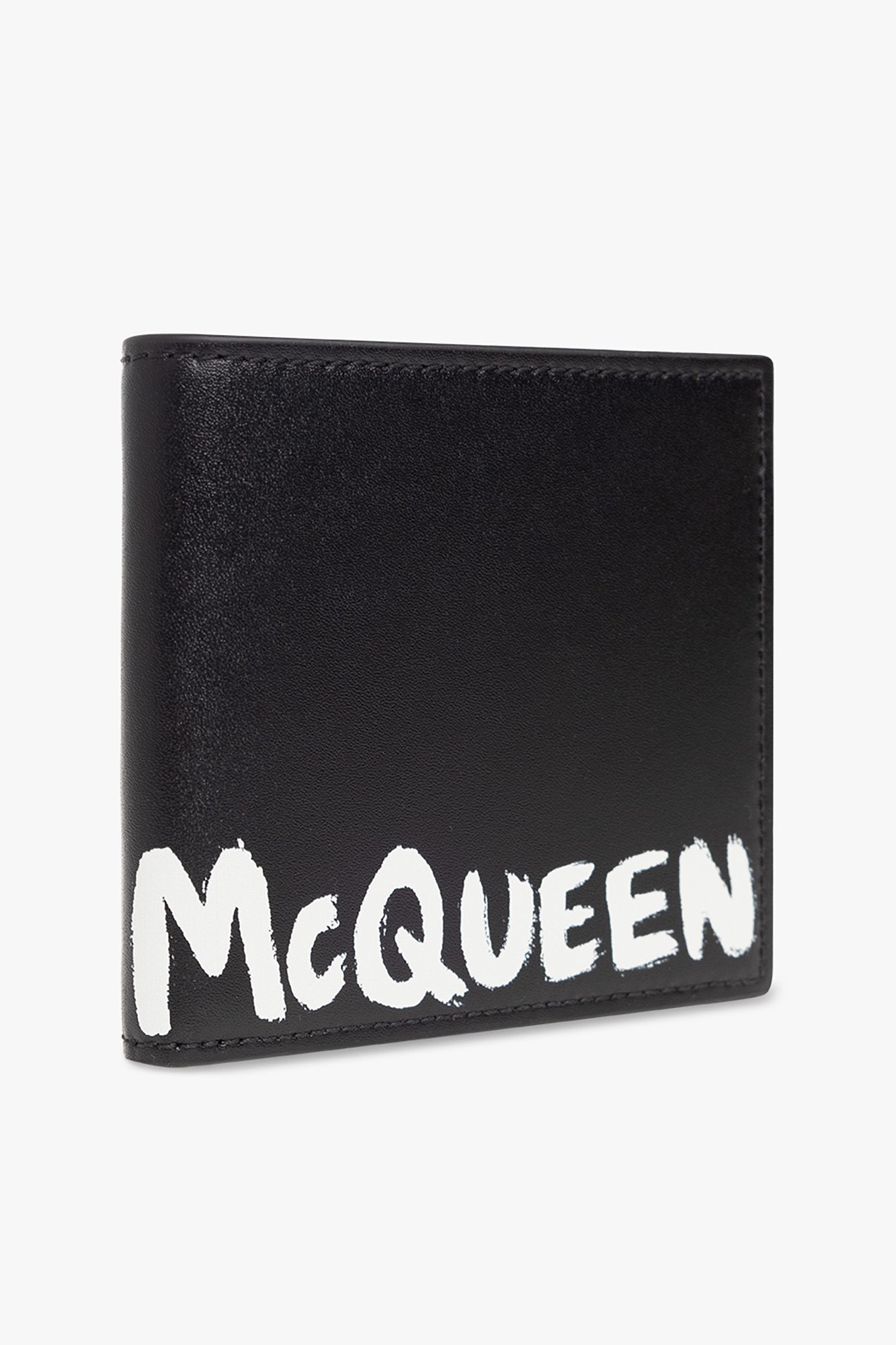 Alexander McQueen Leather wallet with logo