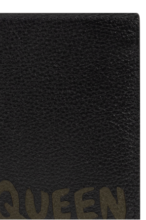 Alexander McQueen Leather wallet with logo