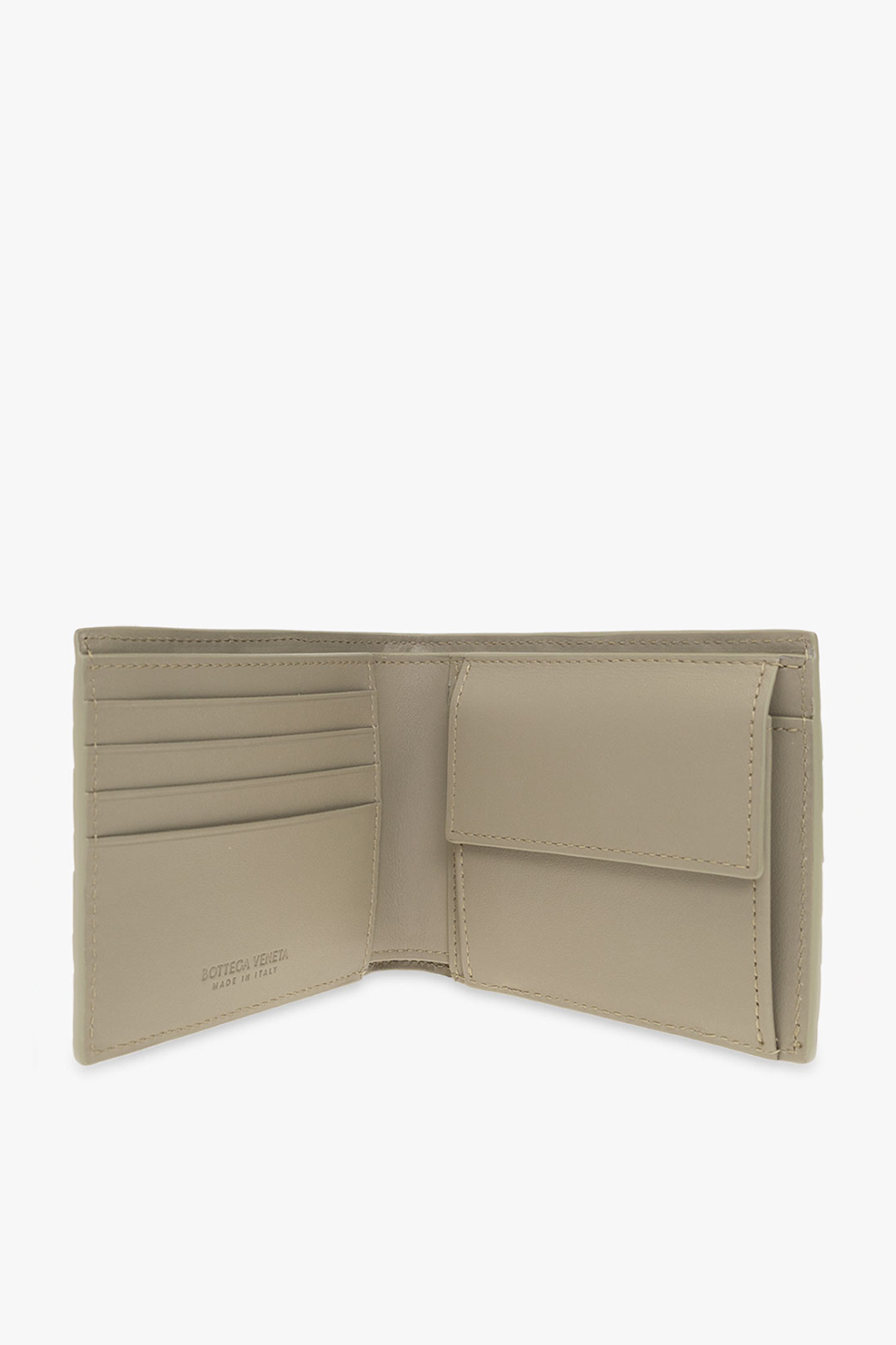 bottega more Veneta Leather wallet with ‘Intrecciato’ weave