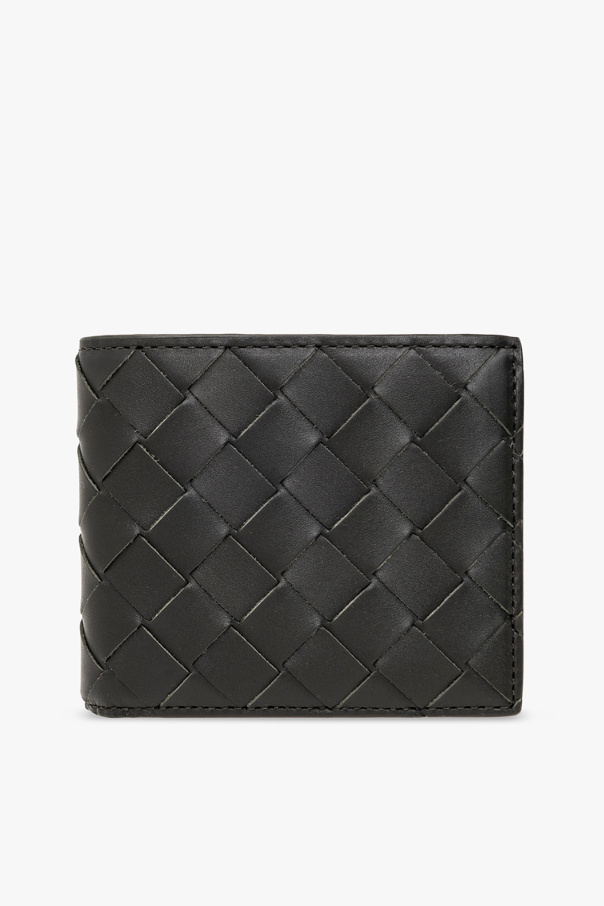 bottega slider Veneta Leather wallet with ‘Intrecciato’ weave