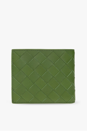 bottega woda Veneta Leather wallet with ‘Intrecciato’ weave
