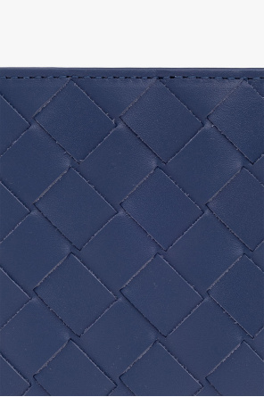 bottega high-waisted Veneta Intrecciato leather wallet