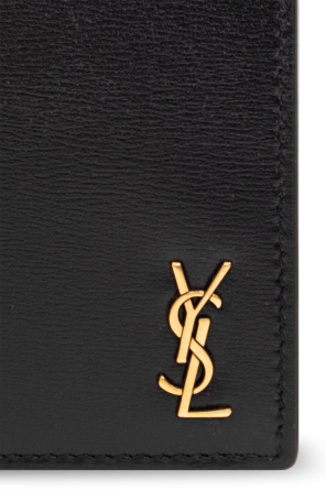 Saint Laurent Skórzany portfel z logo