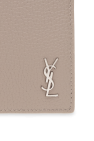 Saint Laurent beige Leather wallet with logo