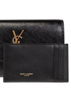 Saint Laurent ‘Uptown’ wallet with strap