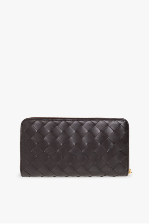 bottega shoulder Veneta Leather wallet with ‘Intrecciato’ weave