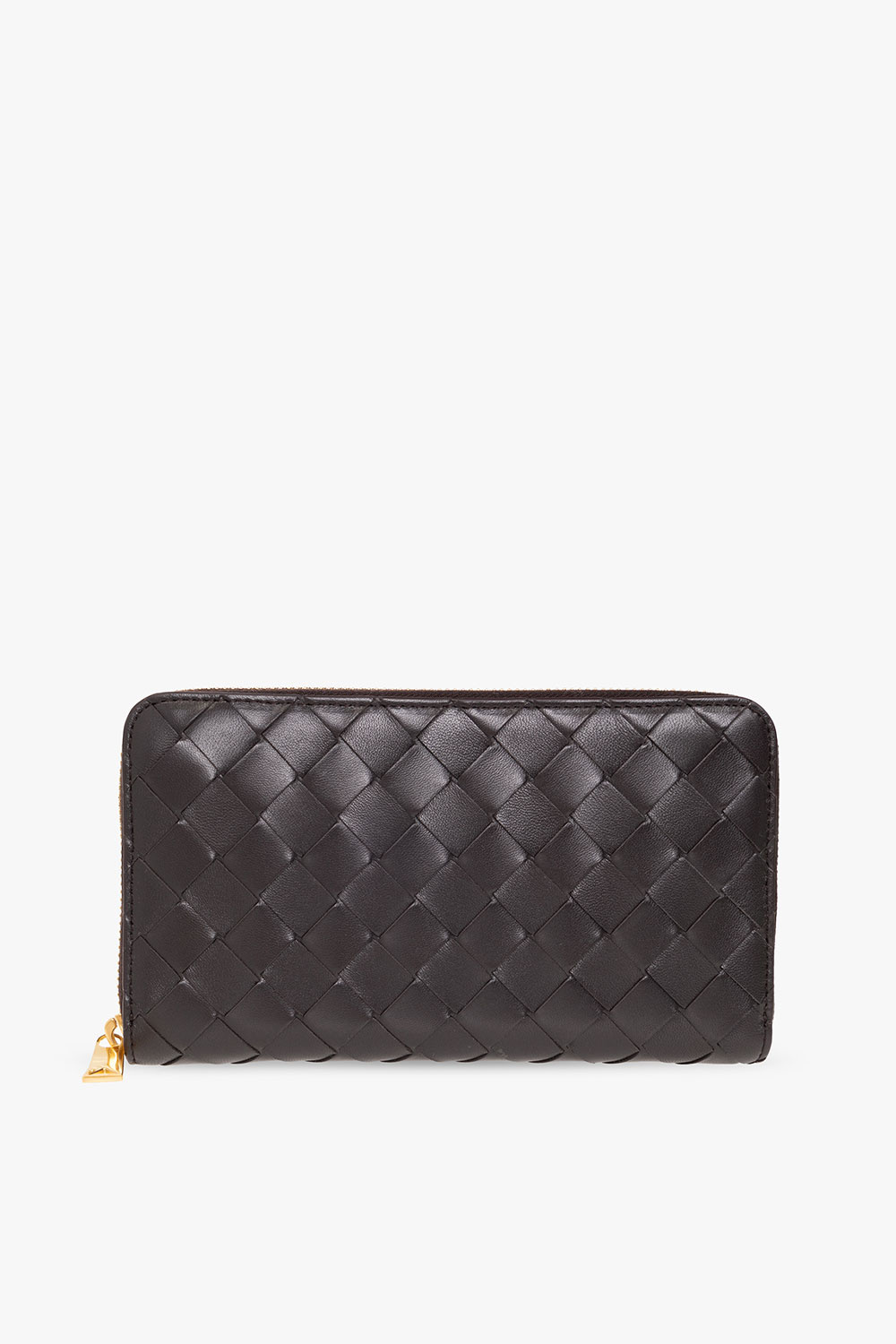 bottega dot Veneta Leather wallet with ‘Intrecciato’ weave