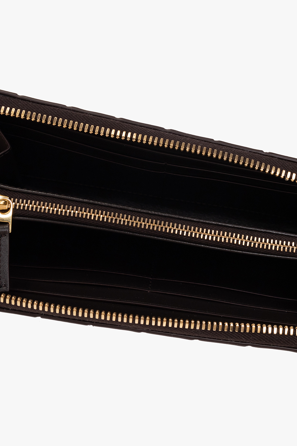 bottega dot Veneta Leather wallet with ‘Intrecciato’ weave