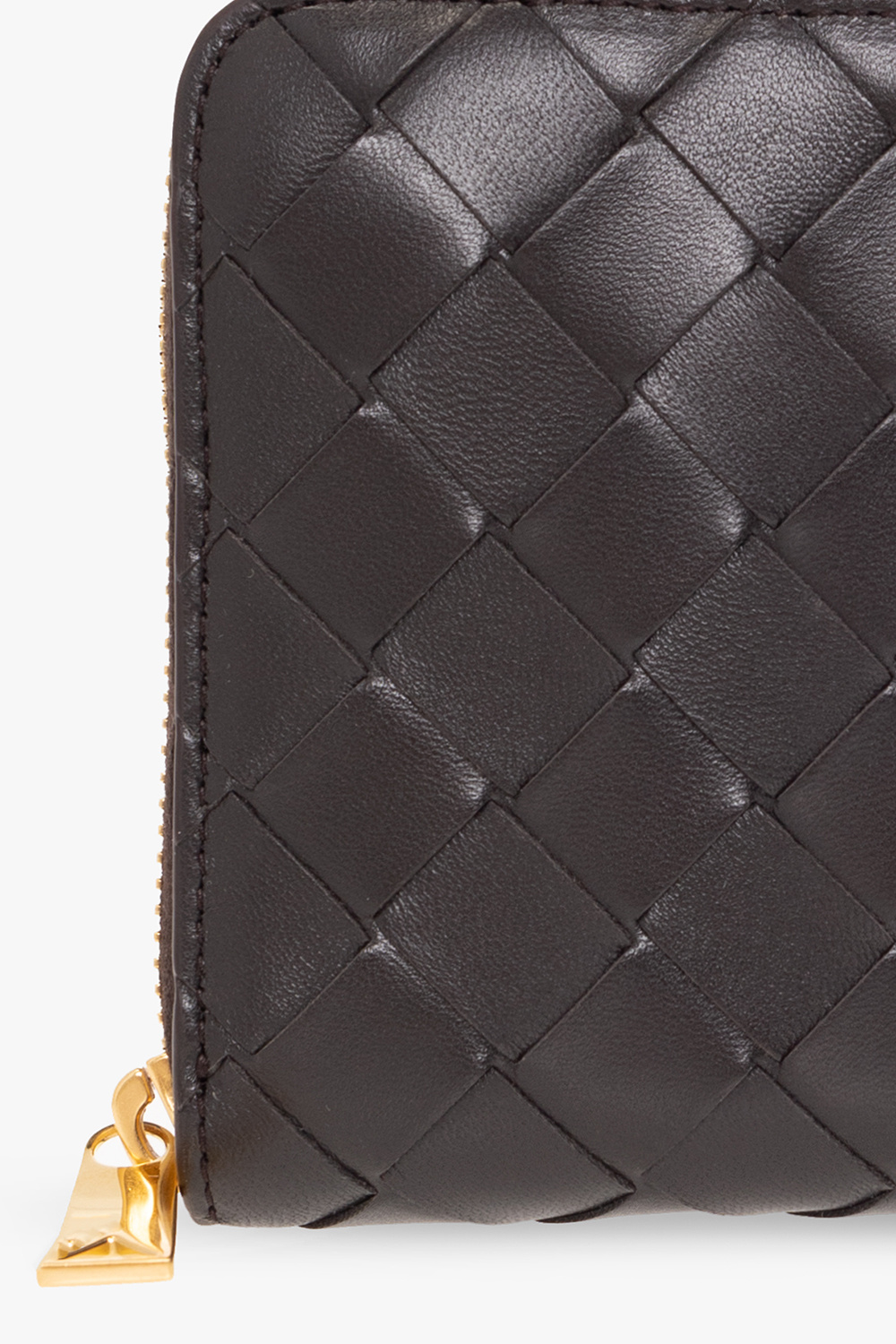 bottega dot Veneta Leather wallet with ‘Intrecciato’ weave
