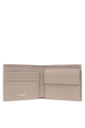Saint Laurent beige Leather wallet with logo