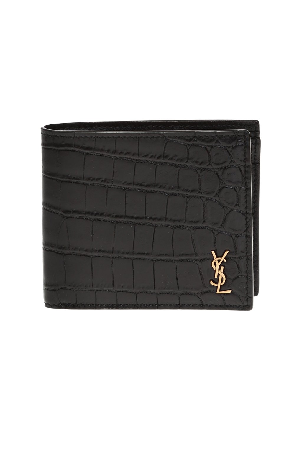Saint Laurent Leather wallet with logo, Men's Accessories