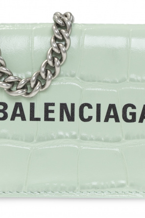 Balenciaga Leather wallet with chain
