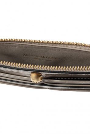 Alexander McQueen Leather wallet with application