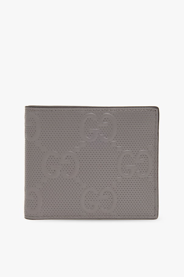 gucci zausznikami Leather wallet with logo