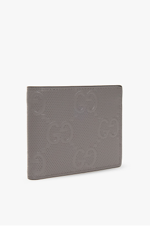 gucci zausznikami Leather wallet with logo