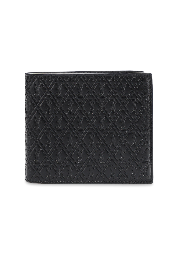 Saint Laurent Logo-embroidered wallet