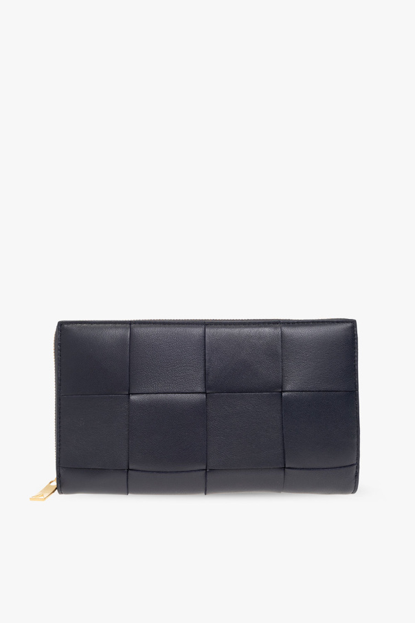 Bottega premium Veneta Leather wallet with ‘Intreccio’ weave