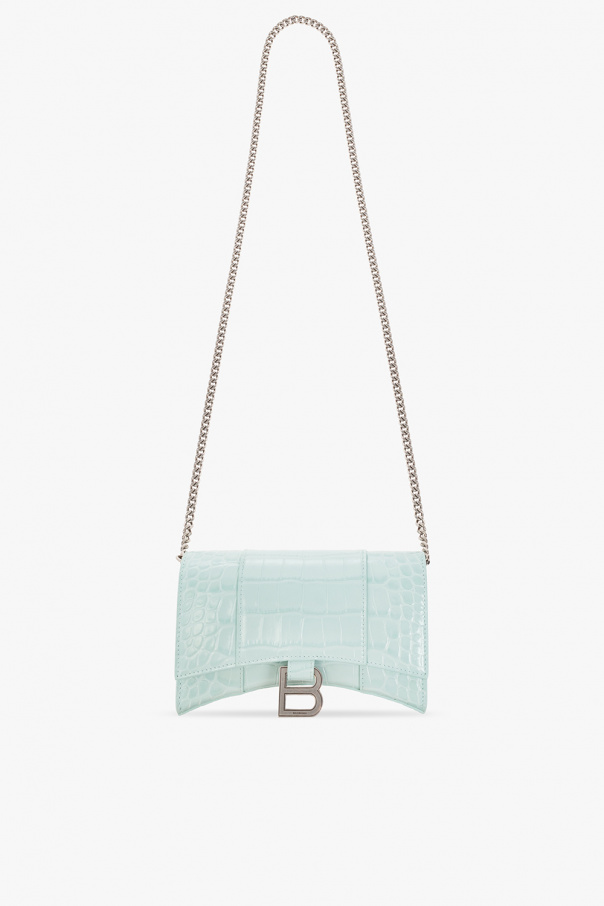 Balenciaga ‘Hourglass’ wallet with chain