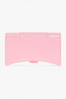 Balenciaga PINK ‘Hourglass’ wallet with chain