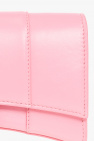 Balenciaga PINK ‘Hourglass’ wallet with chain
