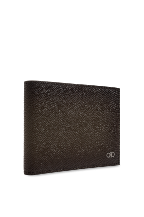 FERRAGAMO Cartera de cuero con logo