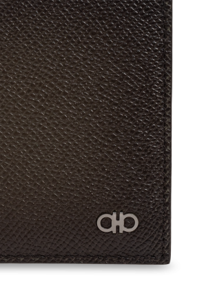 FERRAGAMO Cartera de cuero con logo