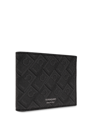 FERRAGAMO Leather wallet with monogram