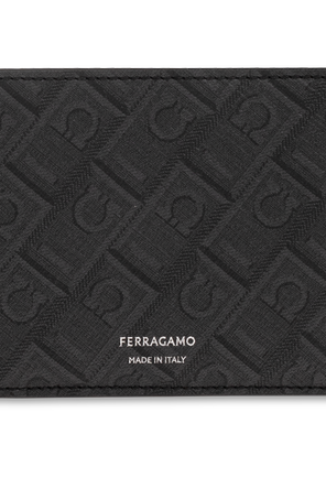 FERRAGAMO Leather wallet with monogram
