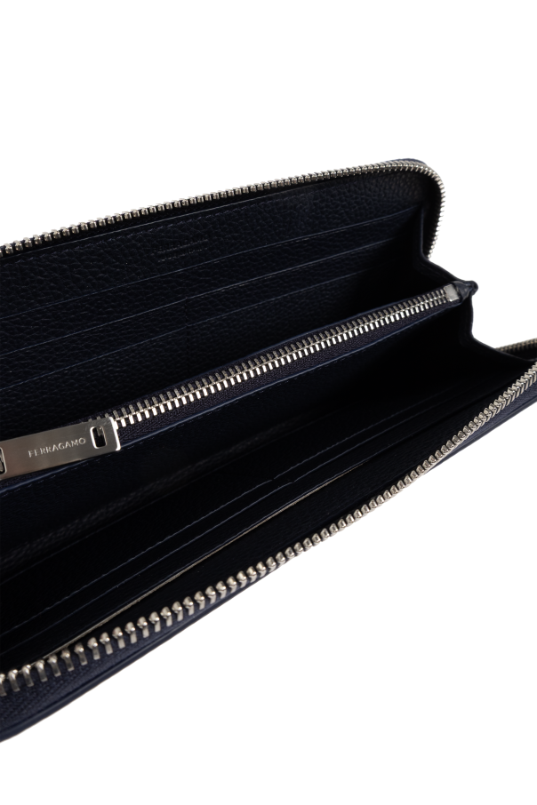 FERRAGAMO Leather wallet with monogram