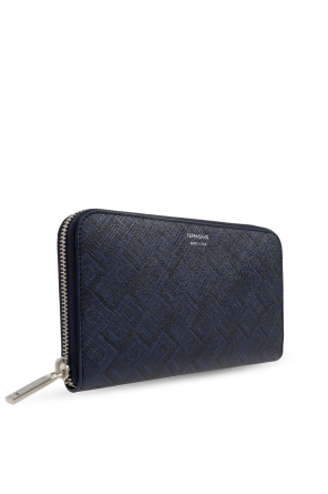 FERRAGAMO Leather wallet with monogram
