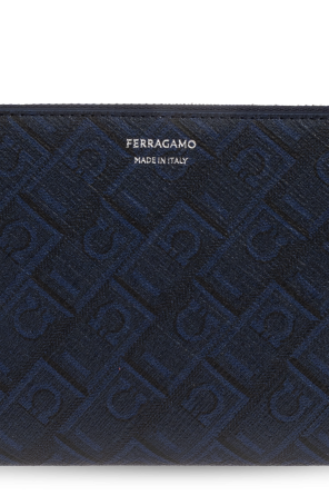FERRAGAMO Leather wallet with monogram