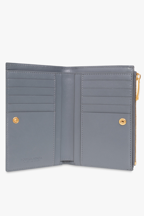bottega Store Veneta Leather wallet with ‘Intrecciato’ weave