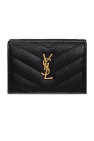 coin purse with logo saint laurent wallet dzede