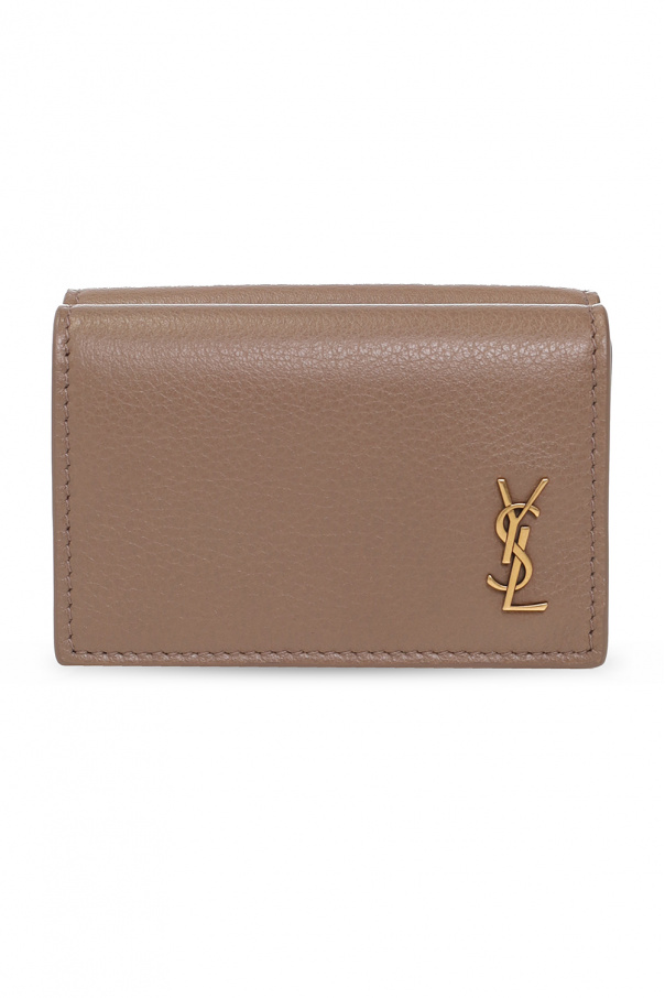 Saint Laurent Leather wallet with logo