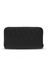FERRAGAMO BLACK Leather wallet with logo