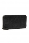 FERRAGAMO BLACK Leather wallet with logo