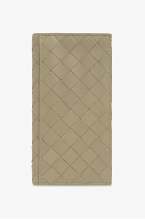 bottega ruched Veneta Folding leather wallet