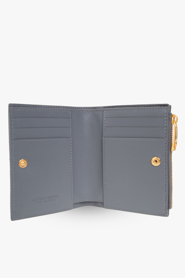 bottega Were Veneta Leather wallet with ‘Intrecciato’ weave