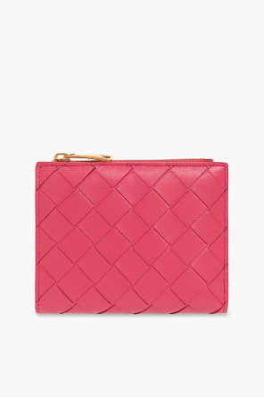 Bottega Veneta Medium Top Handle handbag in burgundy intrecciato leather