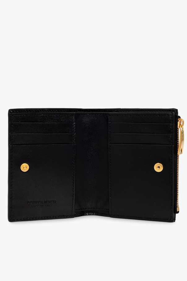 bottega poplin Veneta Intrecciato leather wallet