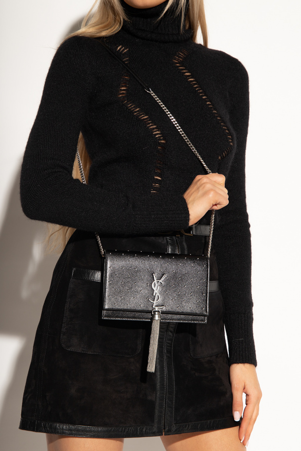Saint Laurent ‘Kate Tassel’ wallet with shoulder strap