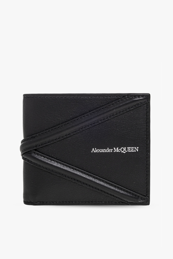 Leather folding wallet od Alexander McQueen